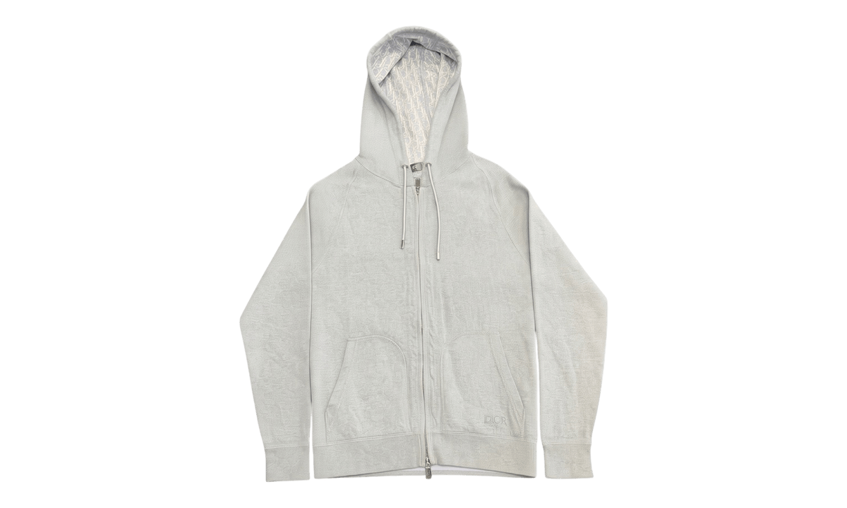 Dior oblique lined zip hoodie (PreOwned)