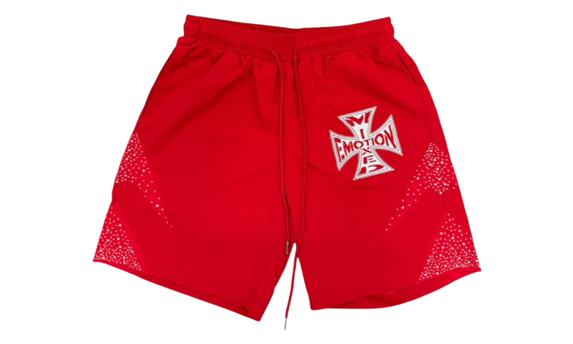 Mixed Emotions Red Classic Nylon Shorts