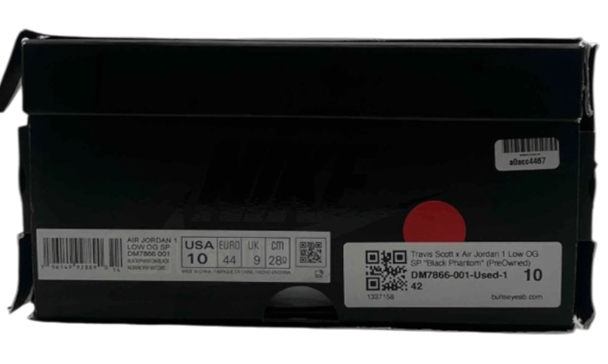 Travis Scott x Air Jordan 1 Low OG SP "Black Phantom" (PreOwned)