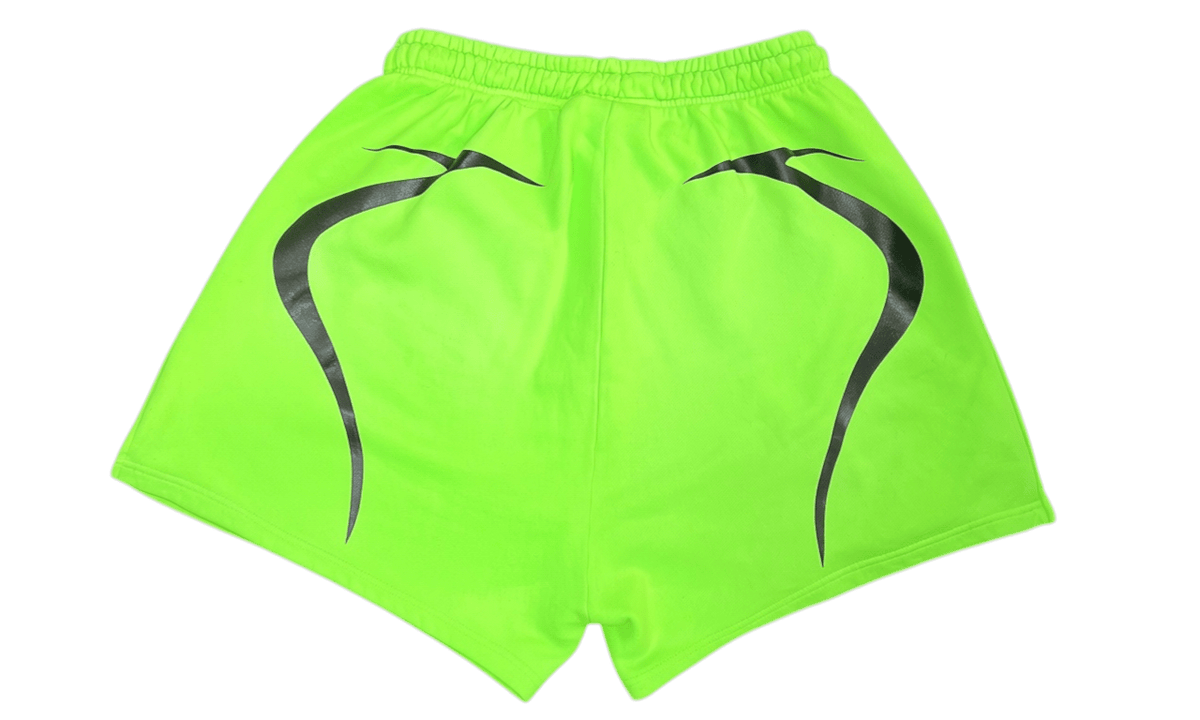 Hellstar Neon Green Warm Up Shorts (PreOwned)