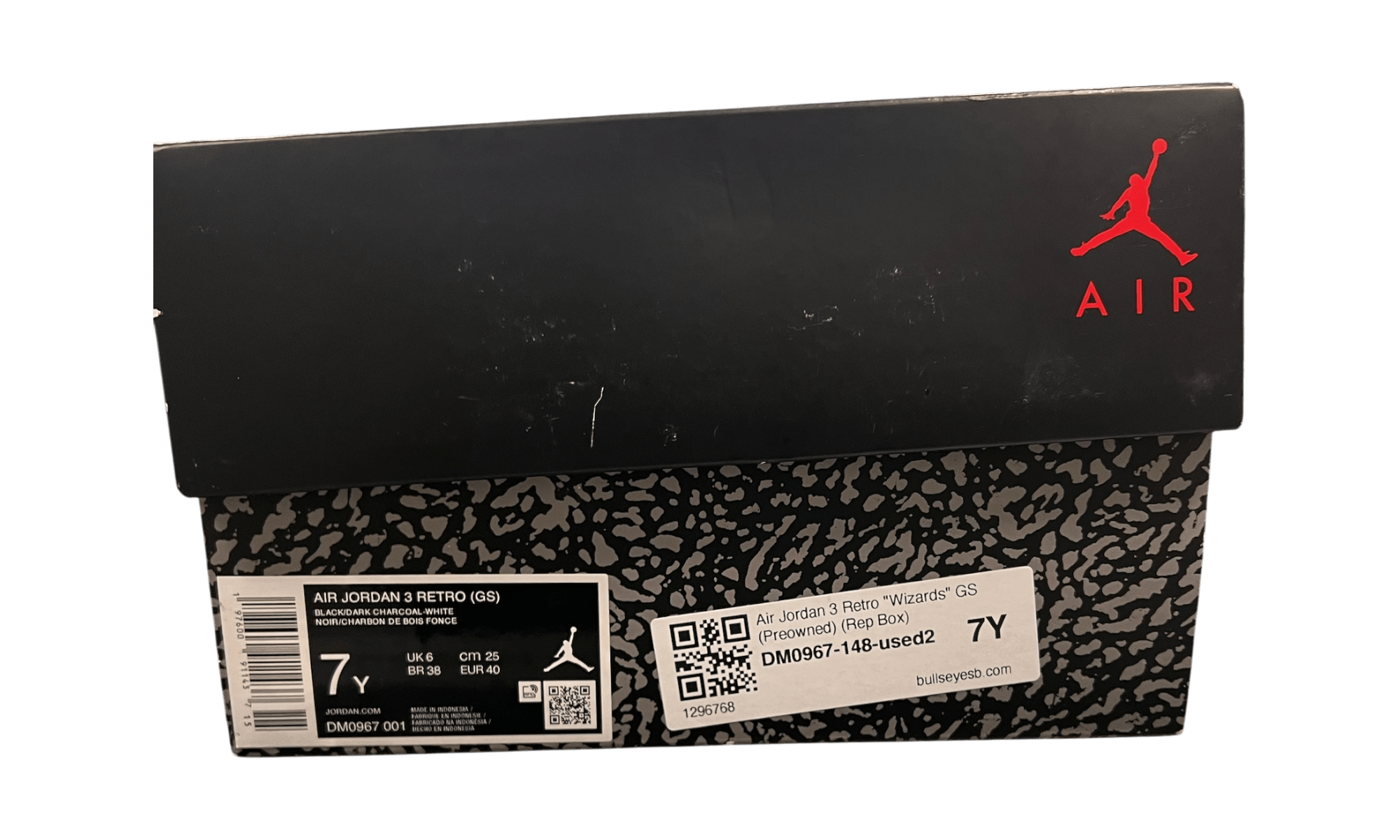 Air Jordan 3 Retro "Wizards" GS (Preowned) (Rep Box)