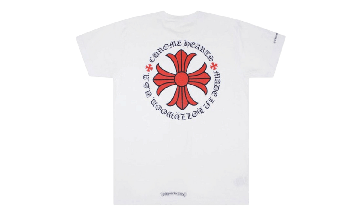 Chrome Hearts Made In Hollywood Plus Cross T-shirt White/Red