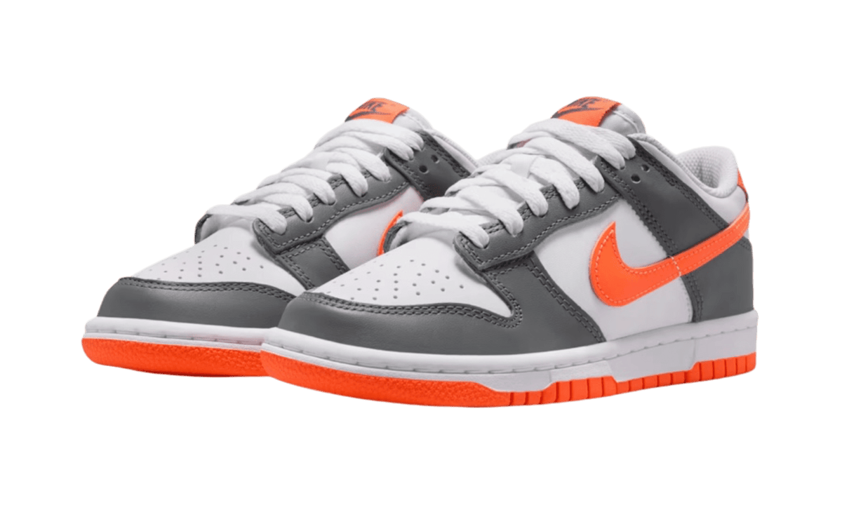 Nike Dunk Low White/Smoke Grey/Total Orange GS