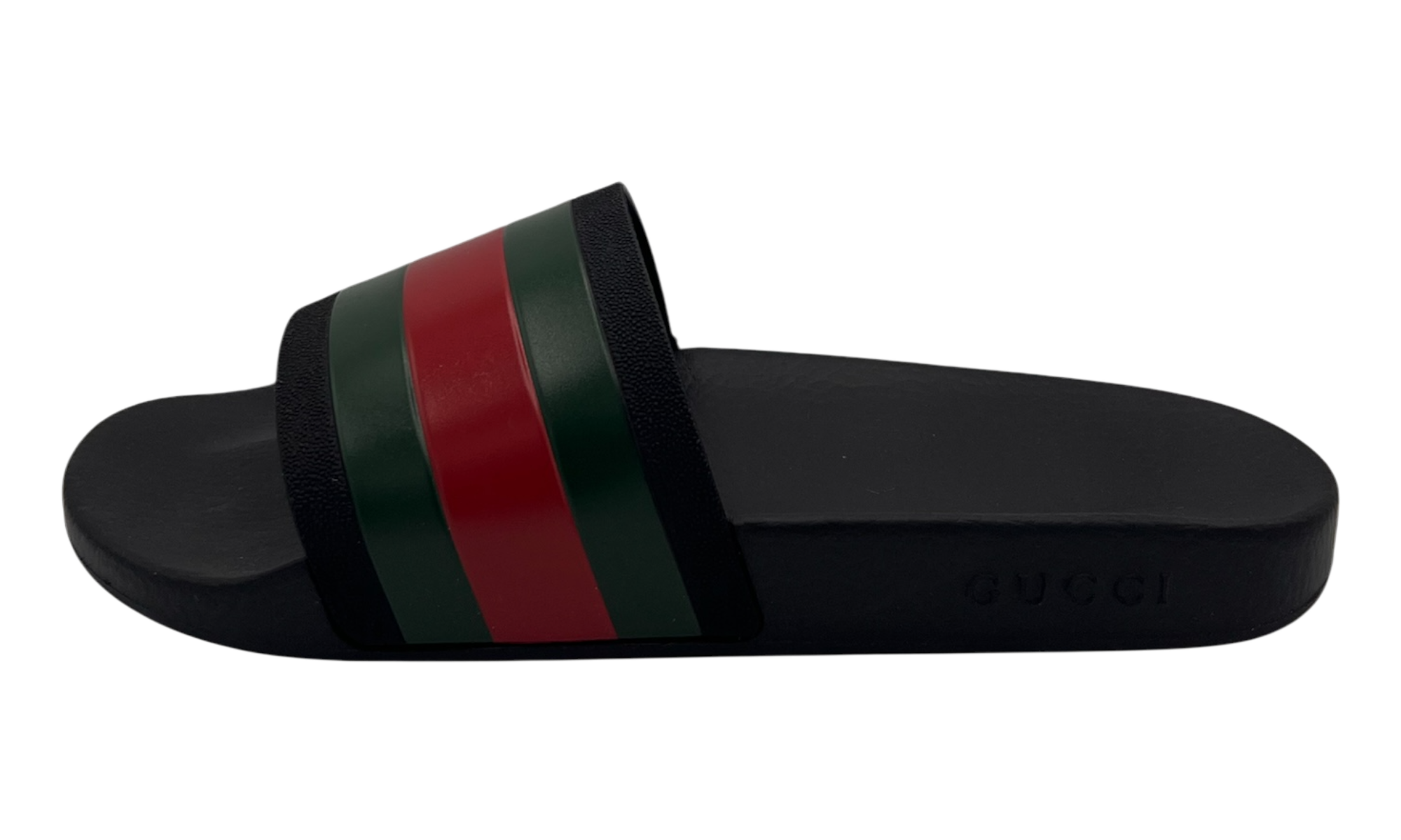 Gucci Rubber Slides Red Green