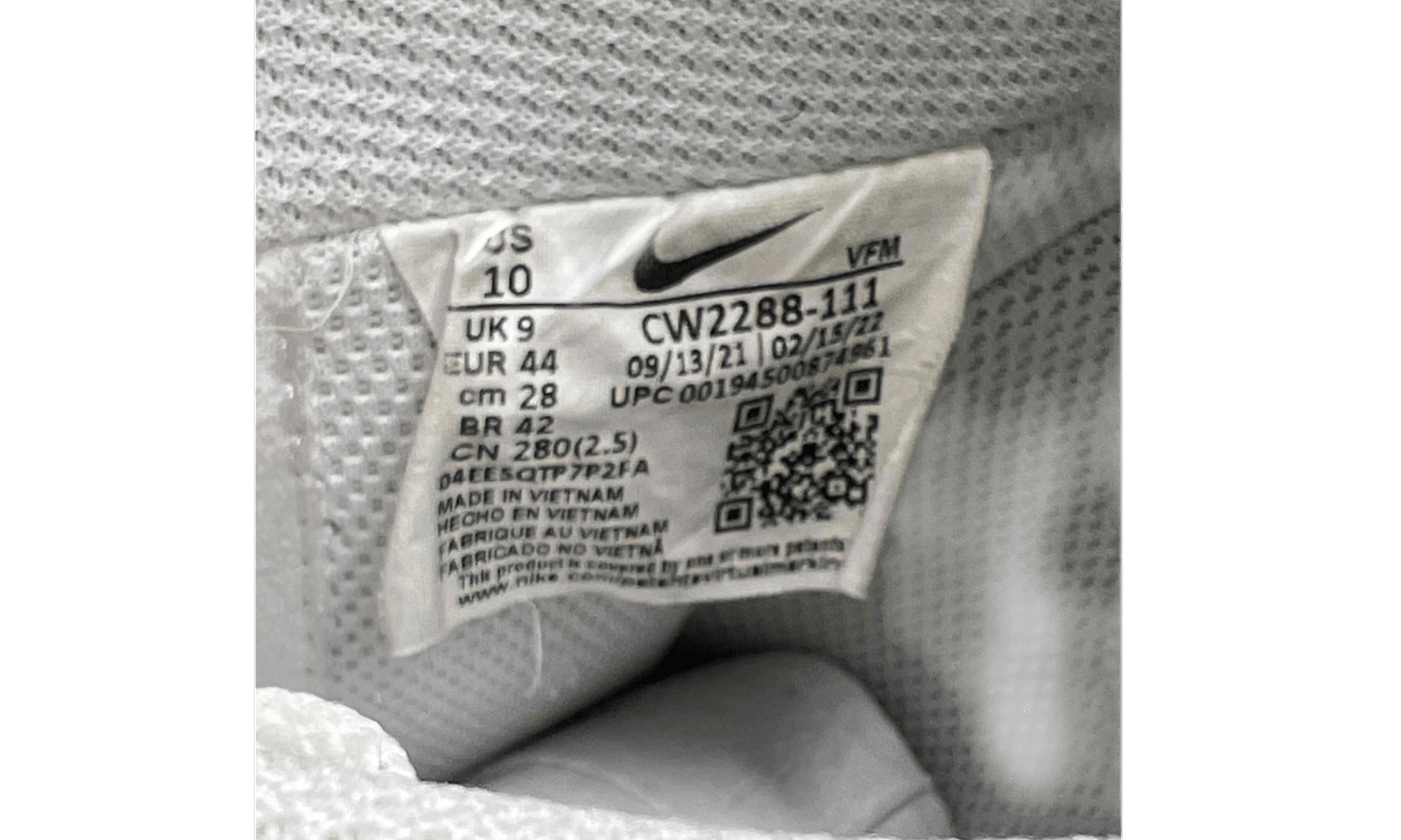 Nike Air Force 1 Low "White" (PreOwned) (No Box)