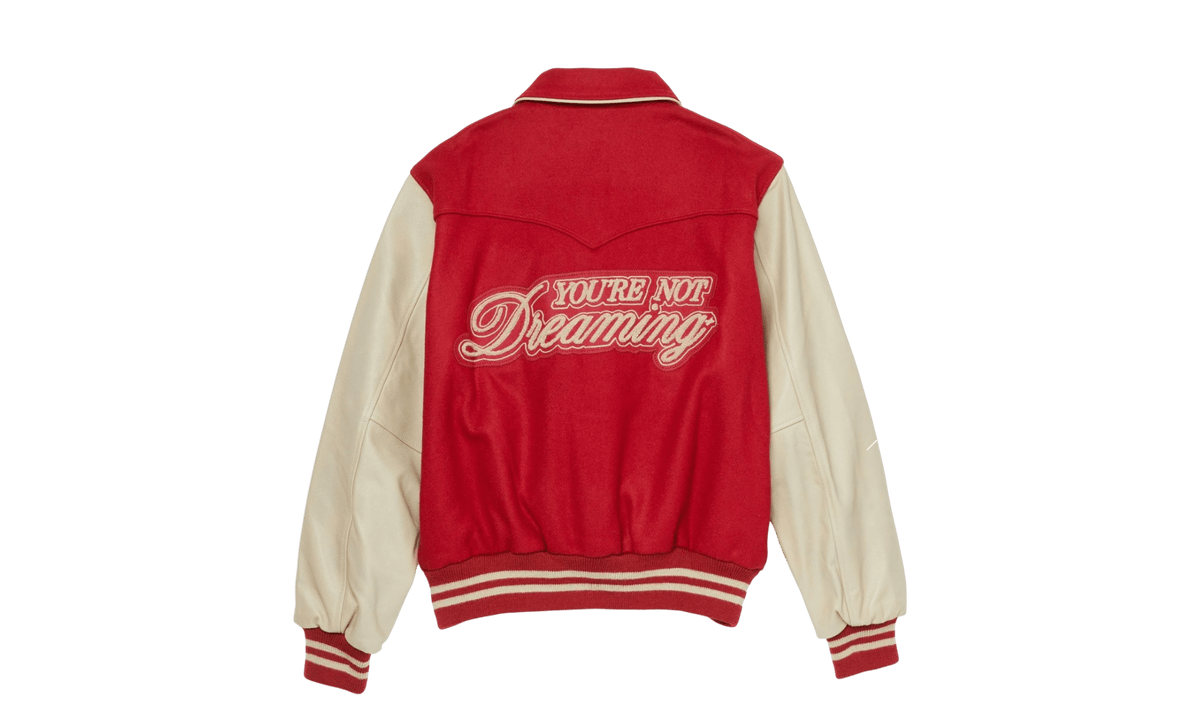 Midnight Rodeo Letterman Varsity Jacket Red