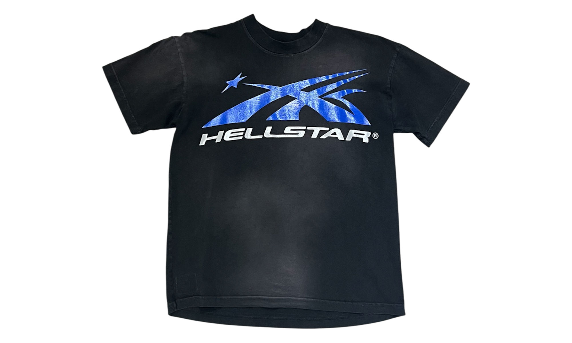 Hellstar Gel Sport Logo (Black/Blue) T-shirt (Preowned)