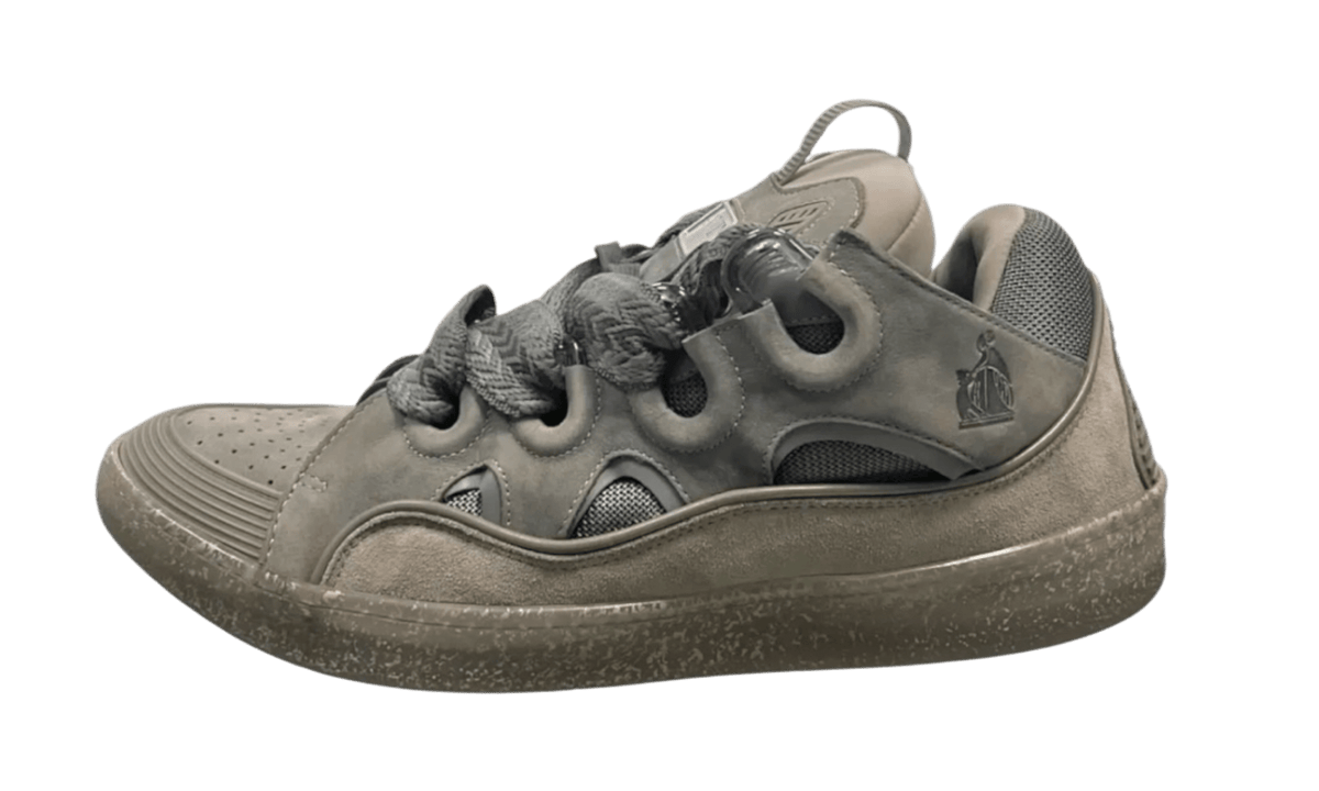 Lanvin Leather Curb Speckled Effect Light Grey (PreOwned)