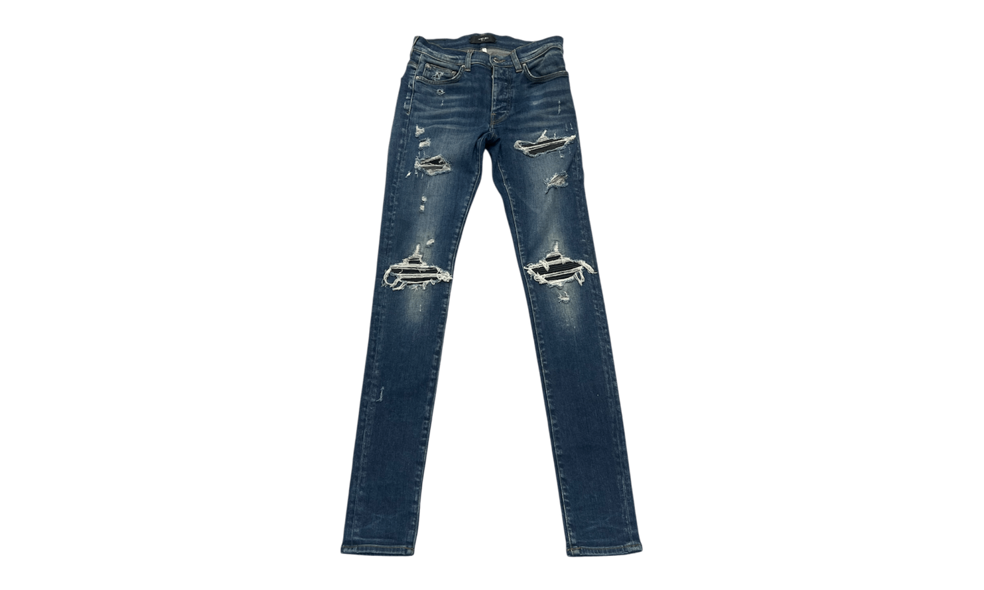 Amiri MX1 Black Patch Blue Jean (PreOwned)