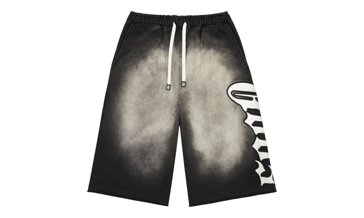 Godspeed OG Logo 3QTR Washed Black Shorts