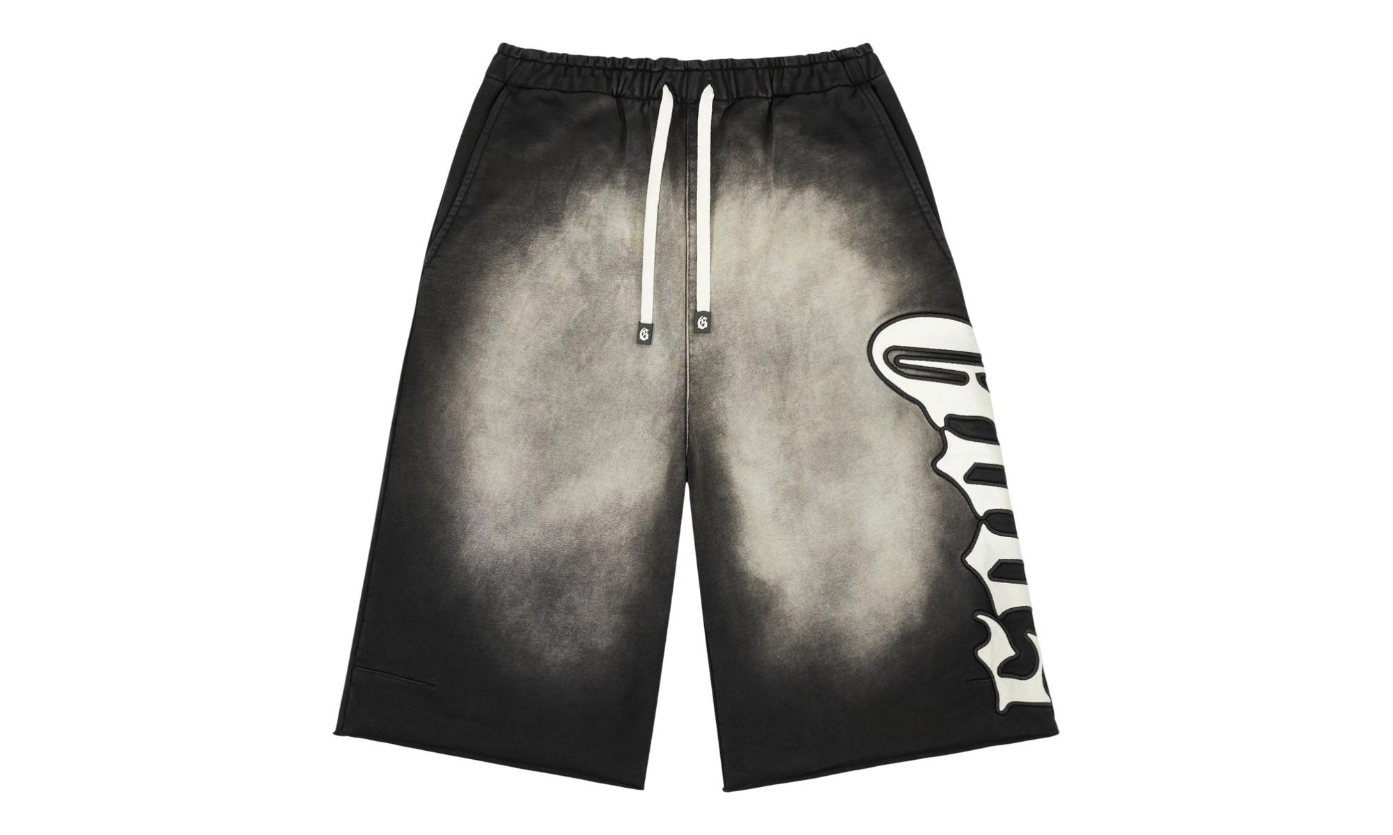 Godspeed OG Logo 3QTR Washed Black Shorts