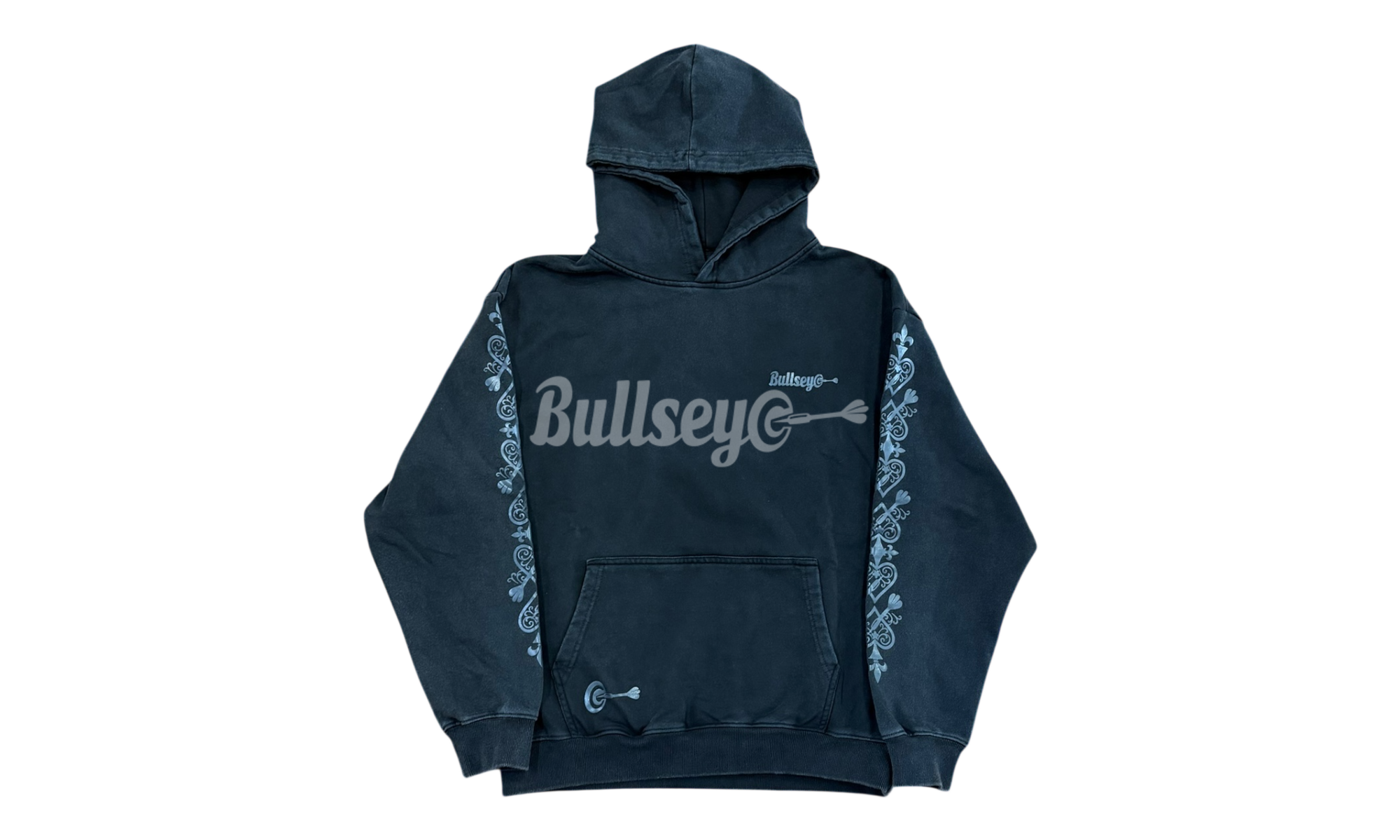 Bullseye Ace of Darts Washed Black Sweatsuit (Hoodie & Sweatpants)