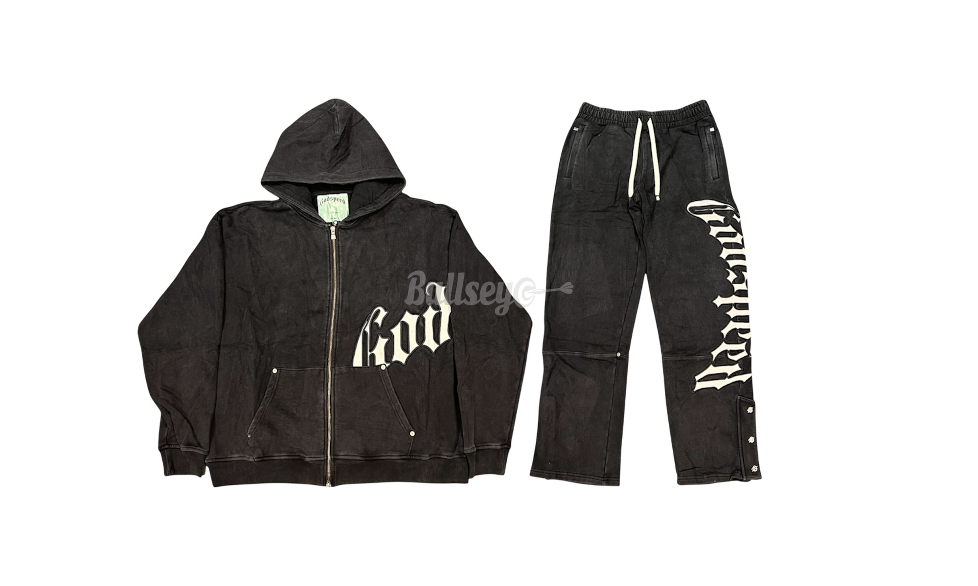 Godspeed OG Logo Washed Black Boom Sweatsuit