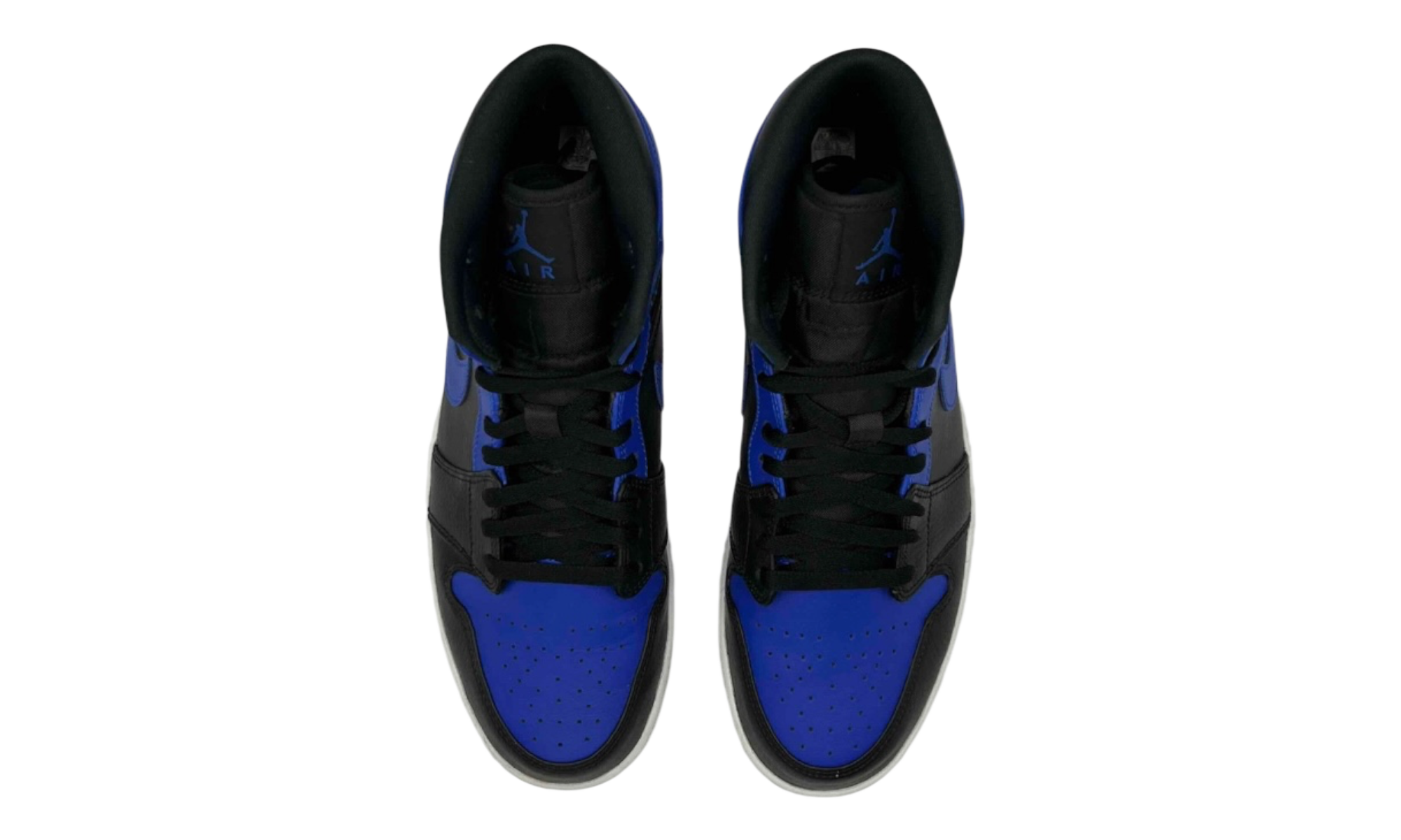 Jordan 1 Mid Hyper Royal Tumbled Leather (PreOwned)
