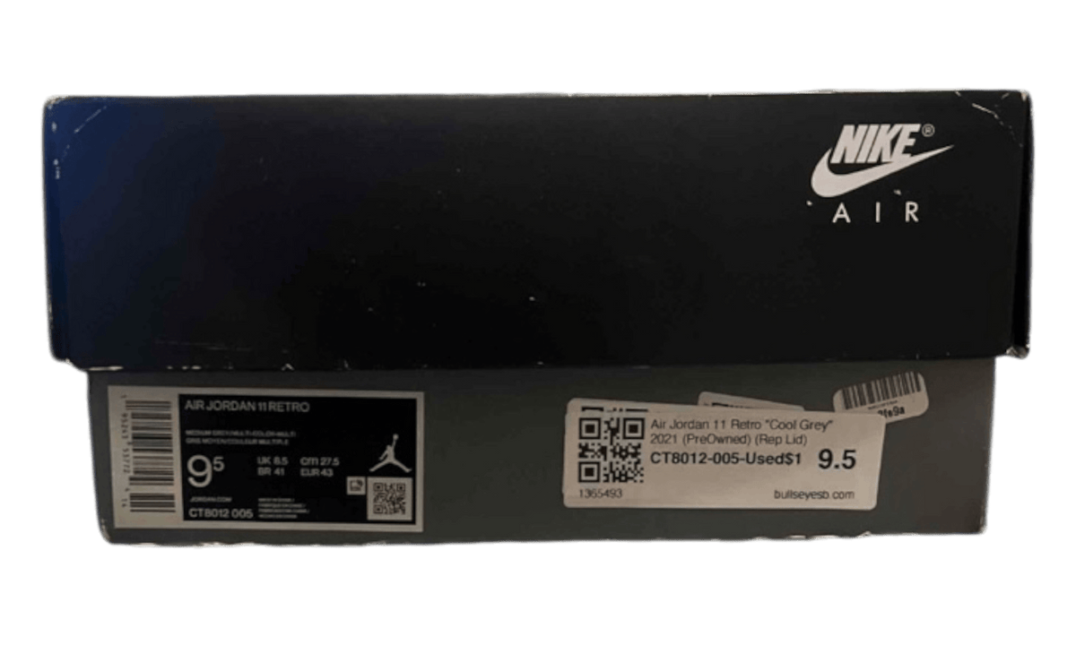 Air Jordan 11 Retro "Cool Grey" 2021 (PreOwned) (Rep Lid)
