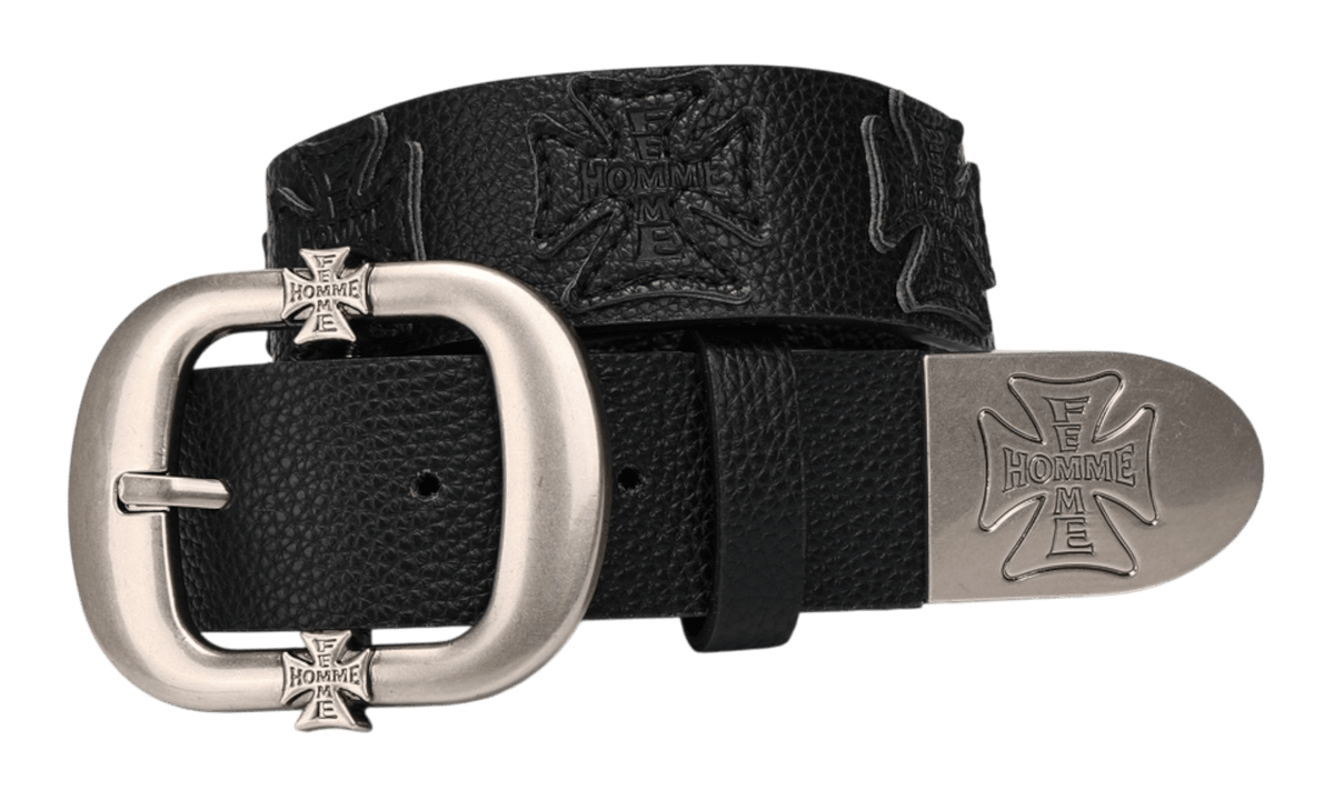 Homme + Femme Crest Patch Black on Black Belt