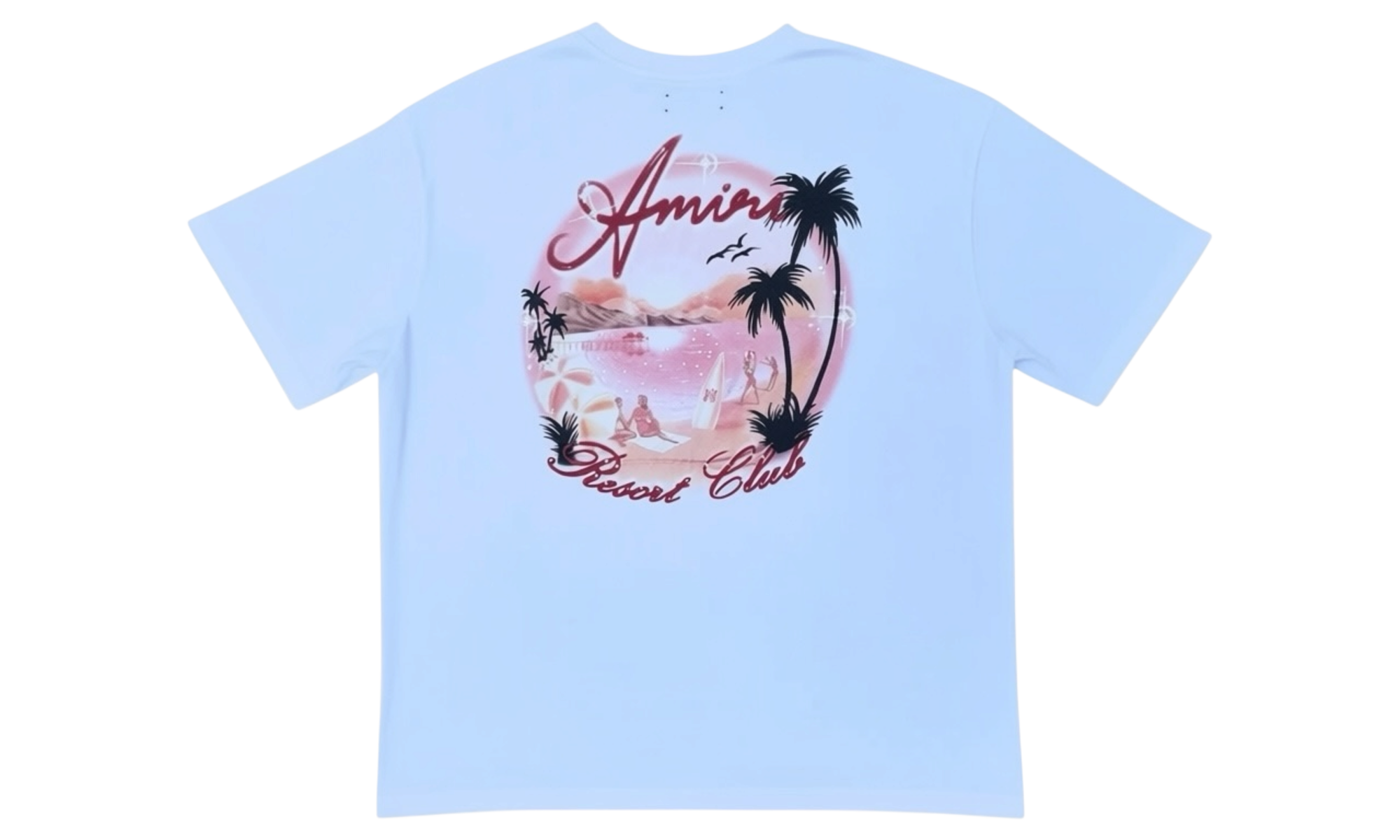 Amiri Airbrushed Paradise White T-Shirt (PreOwned)
