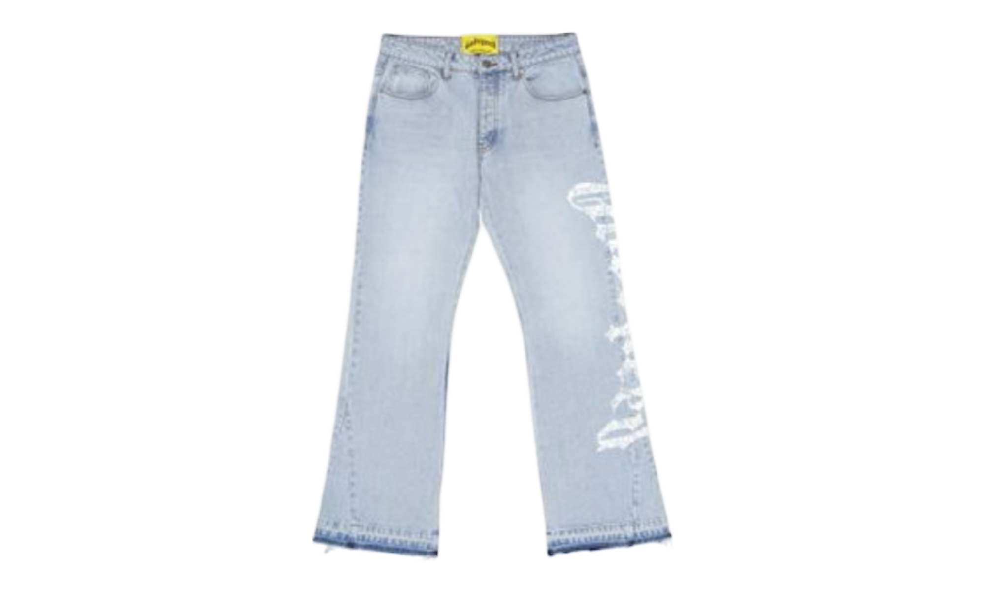 Godspeed OG Logo Blue Denim Flared Jeans