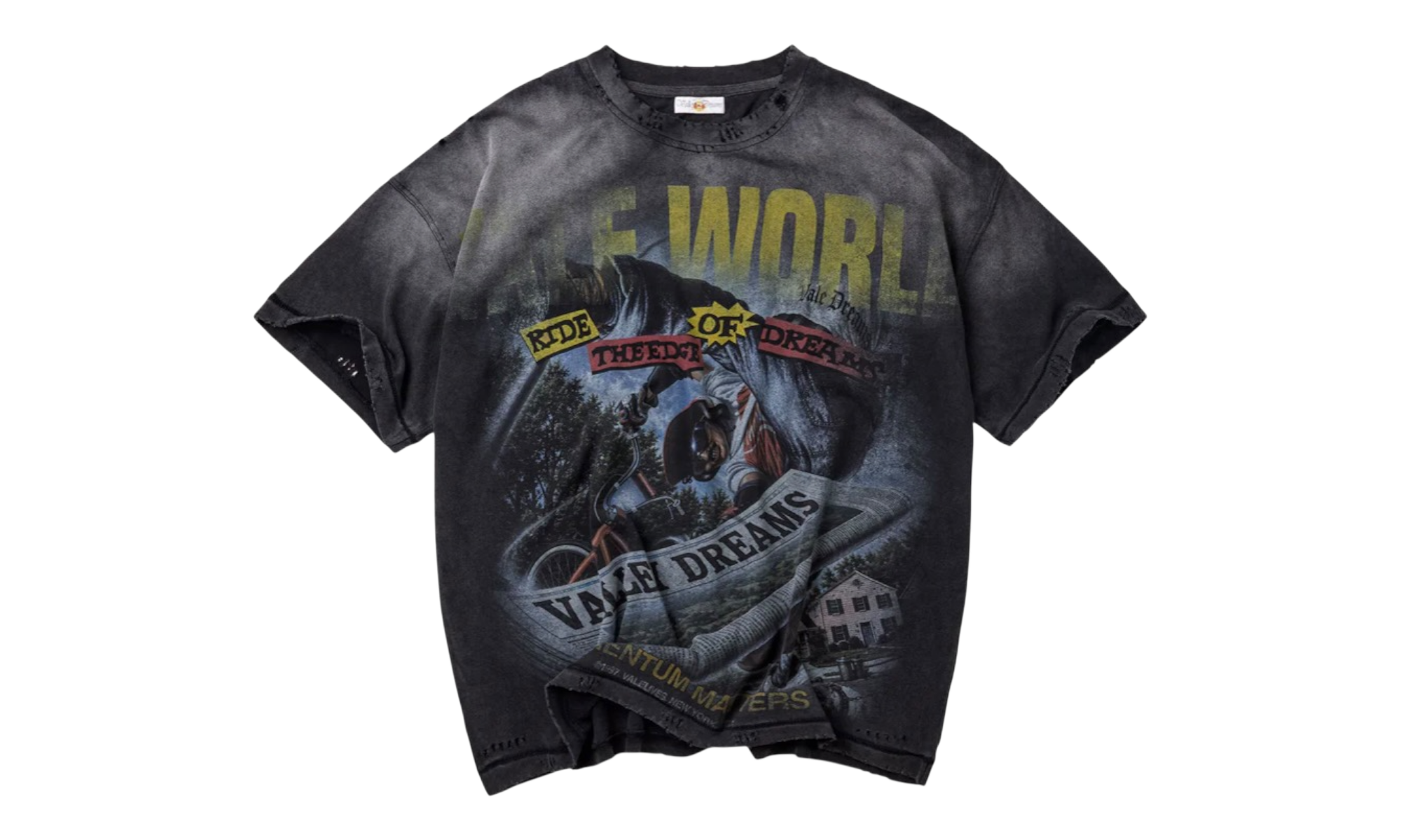 Vale Forever Newpaper Black T-Shirt