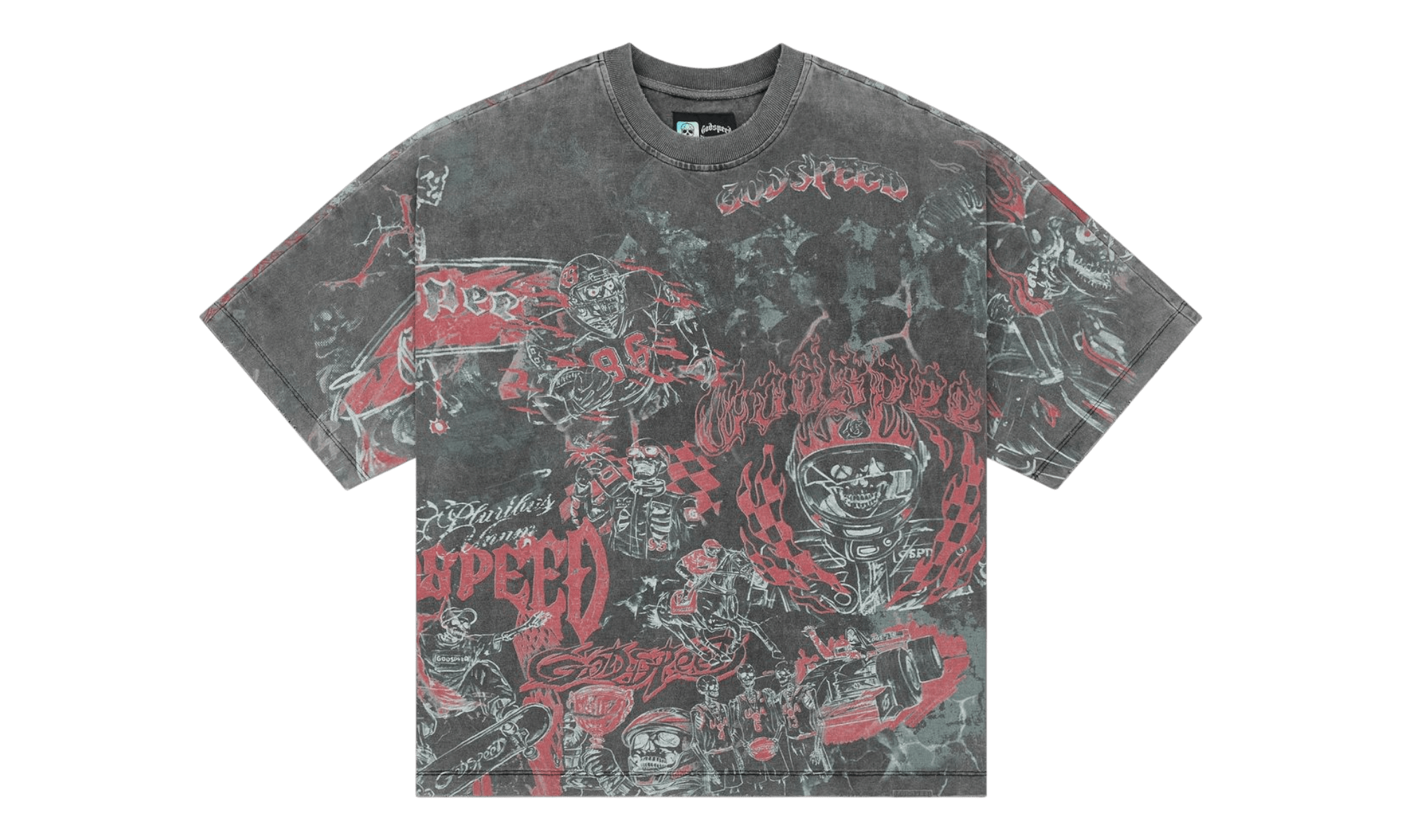 Godspeed Sketch Archive Grey Washed T-Shirt