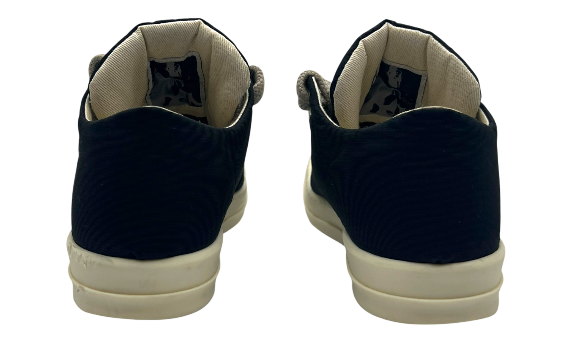 Rick Owens DRKSHDW Jumbo Lace Black/Milk Puffer Sneakers (PreOwned) (Flawed) (No Box)