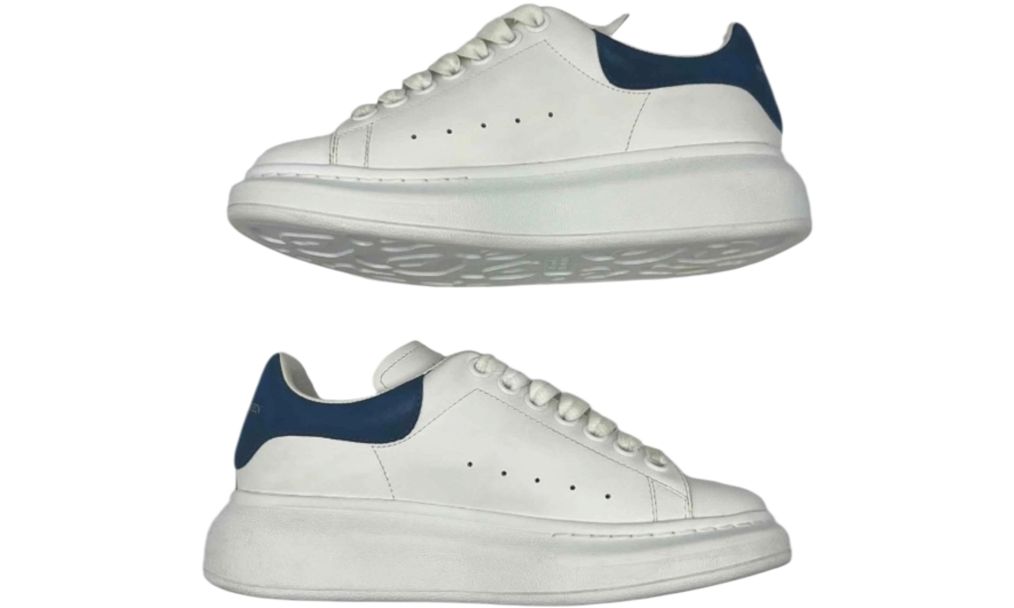 Alexander McQueen Oversized Sneaker White Paris Blue (Kids)