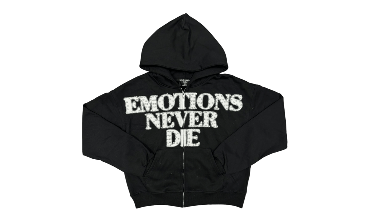 Mixed Emotion "End" Black Rhinestone Hoodie