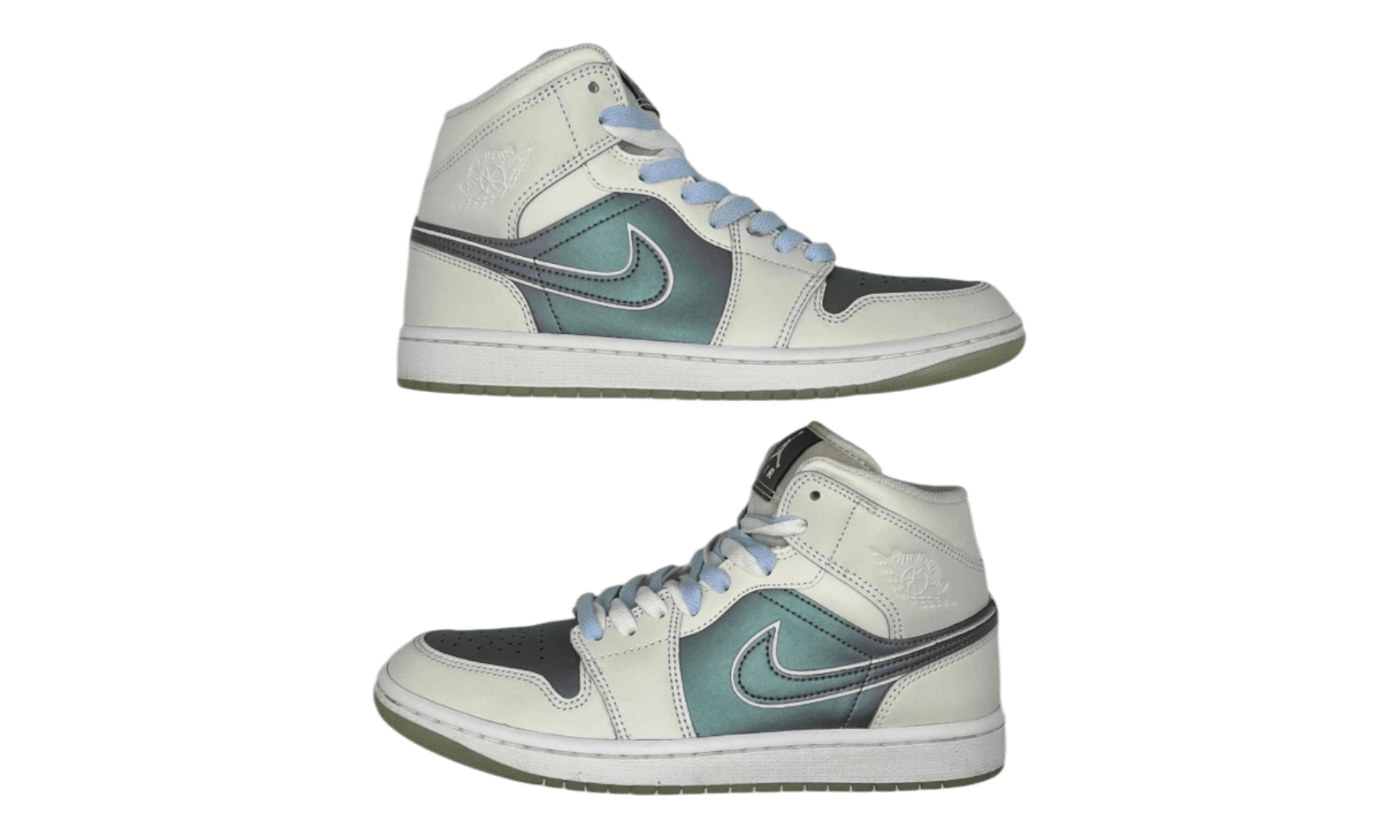 Jordan 1 Mid SE Phantom Iridescent (PreOwned) (No Box)