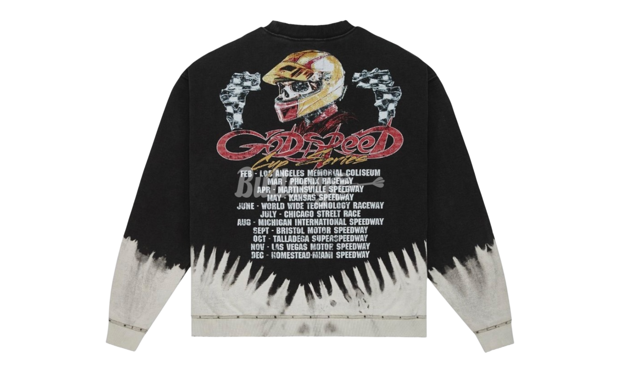 Godspeed F.T.W Black Bleached Wash Longsleeve T-Shirt