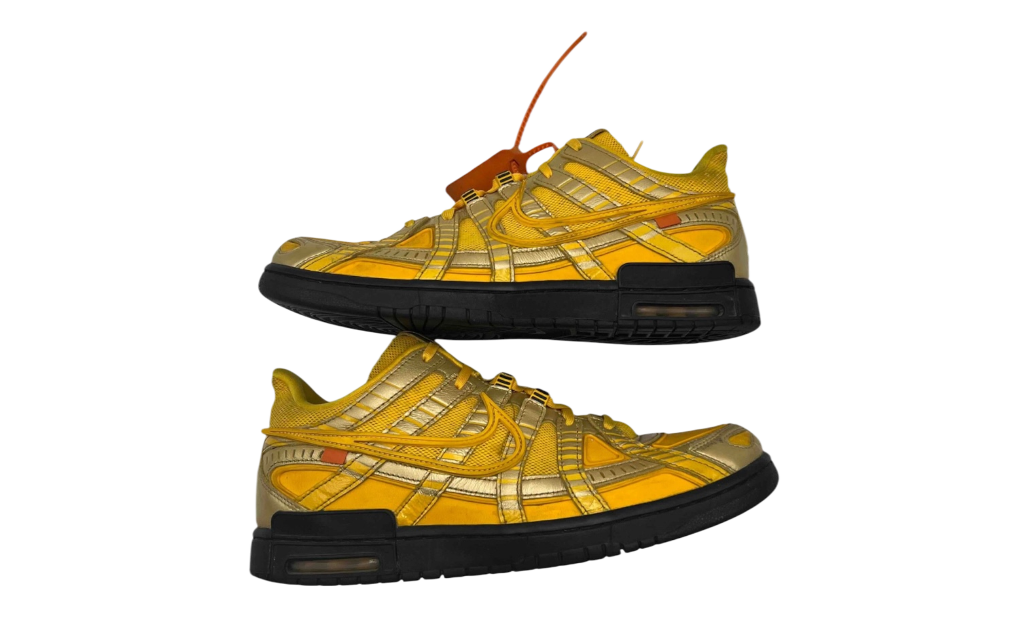 Nike Air Rubber Dunk Off-White University Gold (Preowned)