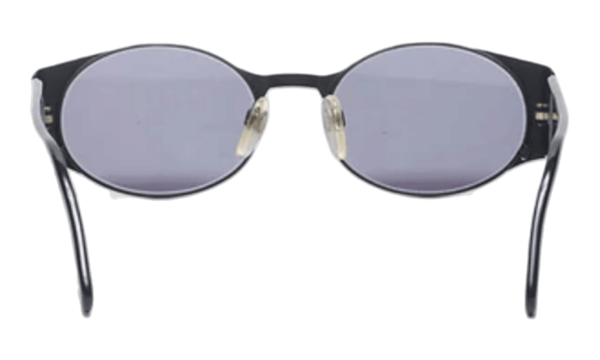 Chanel Vintage Gold Oval Coco Mark Sunglasses (PreOwned)