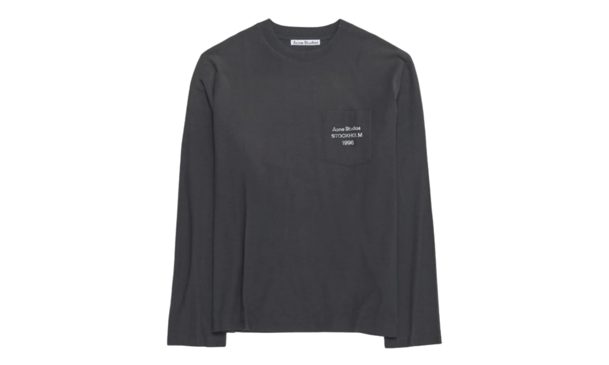 Acne Studios Acne Studios Logo Black Pocket Longsleeve T-Shirt