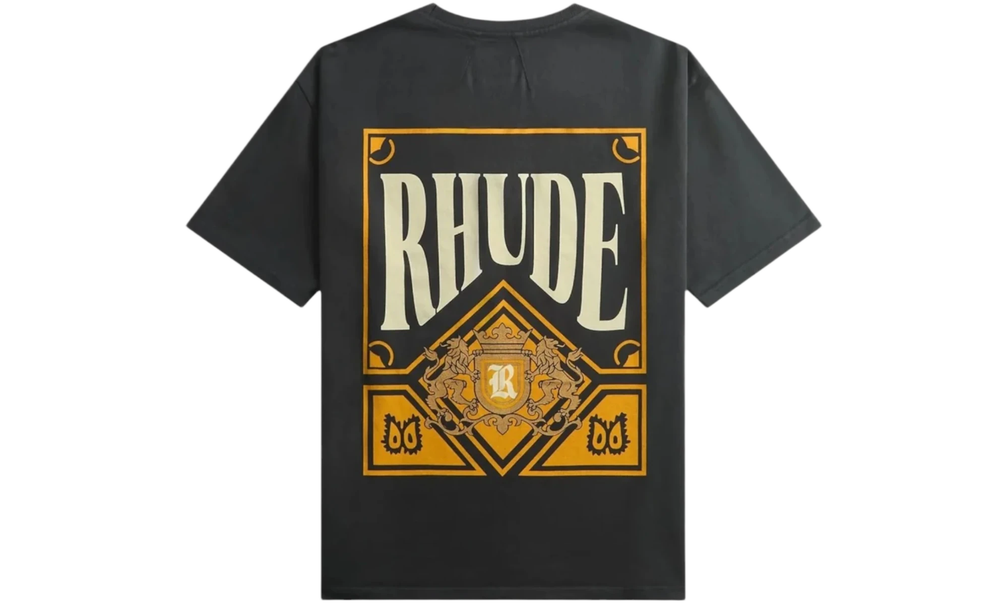 Rhude Playing Card Tee Vintage Black/Yellow