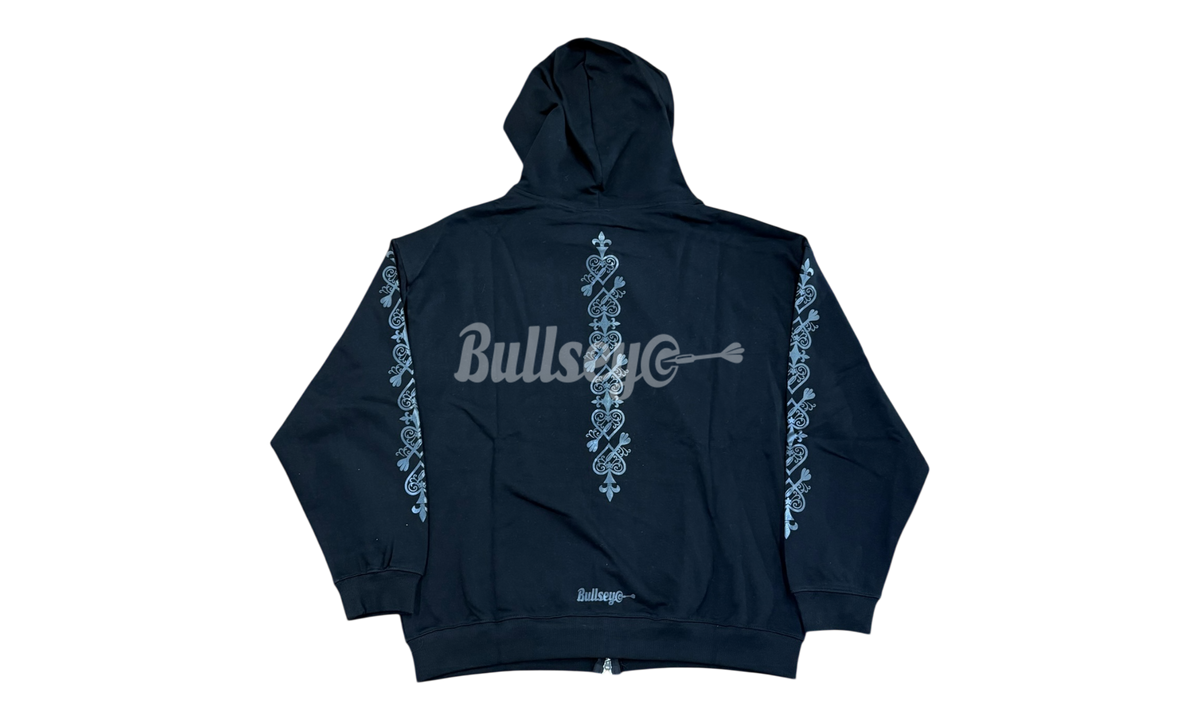 Bullseye Ace of Darts Black Sweatsuit (Zip-Up Hoodie & Sweatpants)