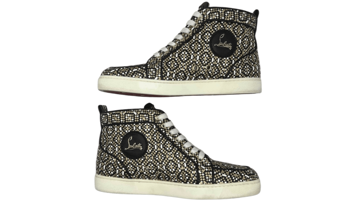 Christian Louboutin Woven Leather Louis Orlato Sneaker (PreOwned)