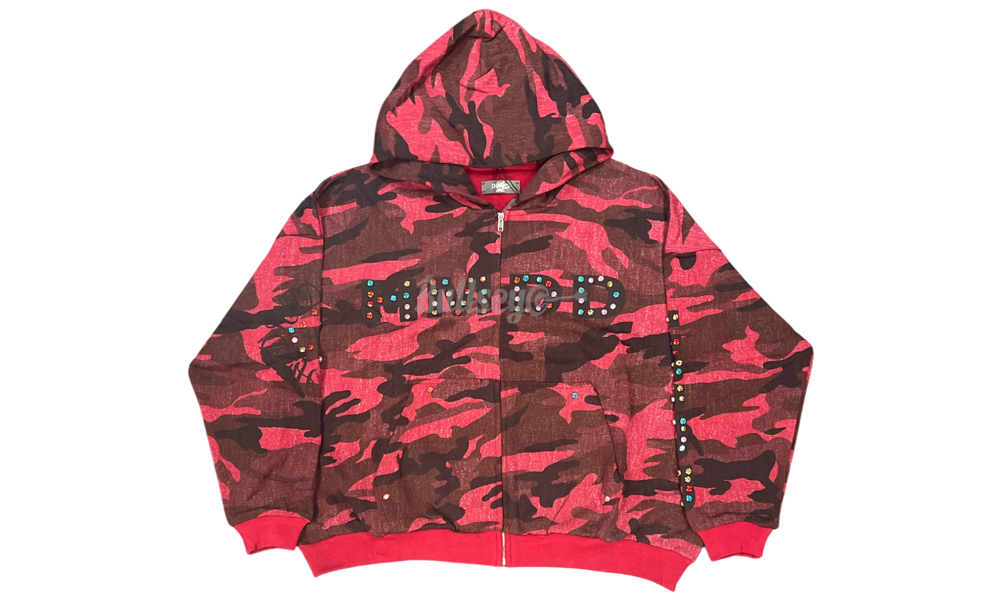 HMDD Camo Chimstone Red Zip-Up Hoodie