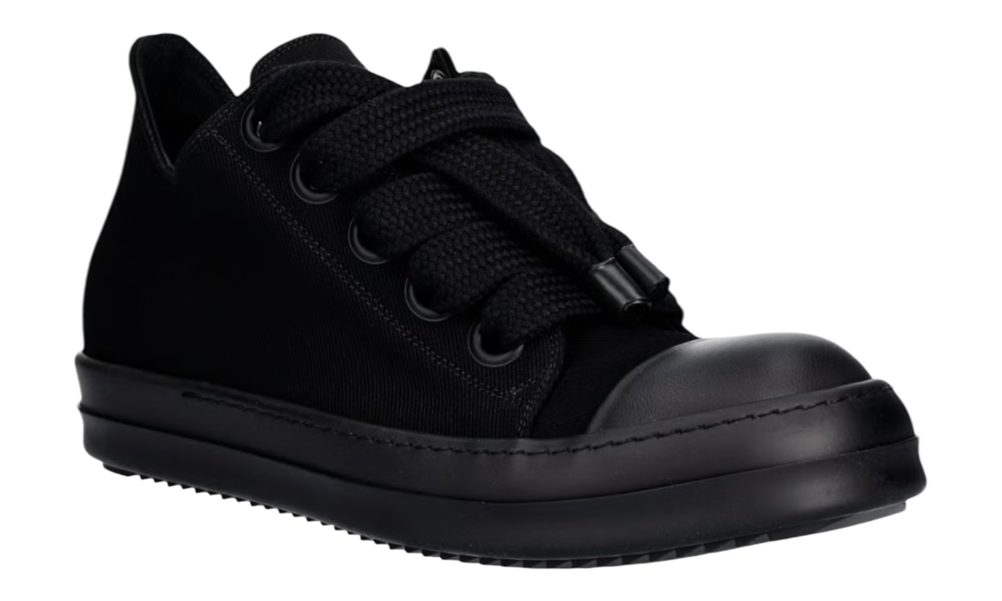 Rick Owens DRKSHDW Jumbolace Low Triple Black Sneaker