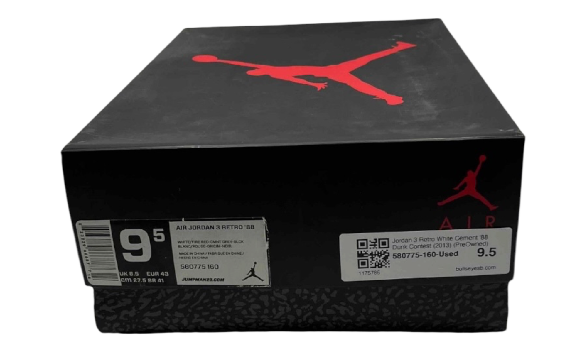 Jordan 3 Retro White Cement '88 Dunk Contest (2013) (PreOwned)