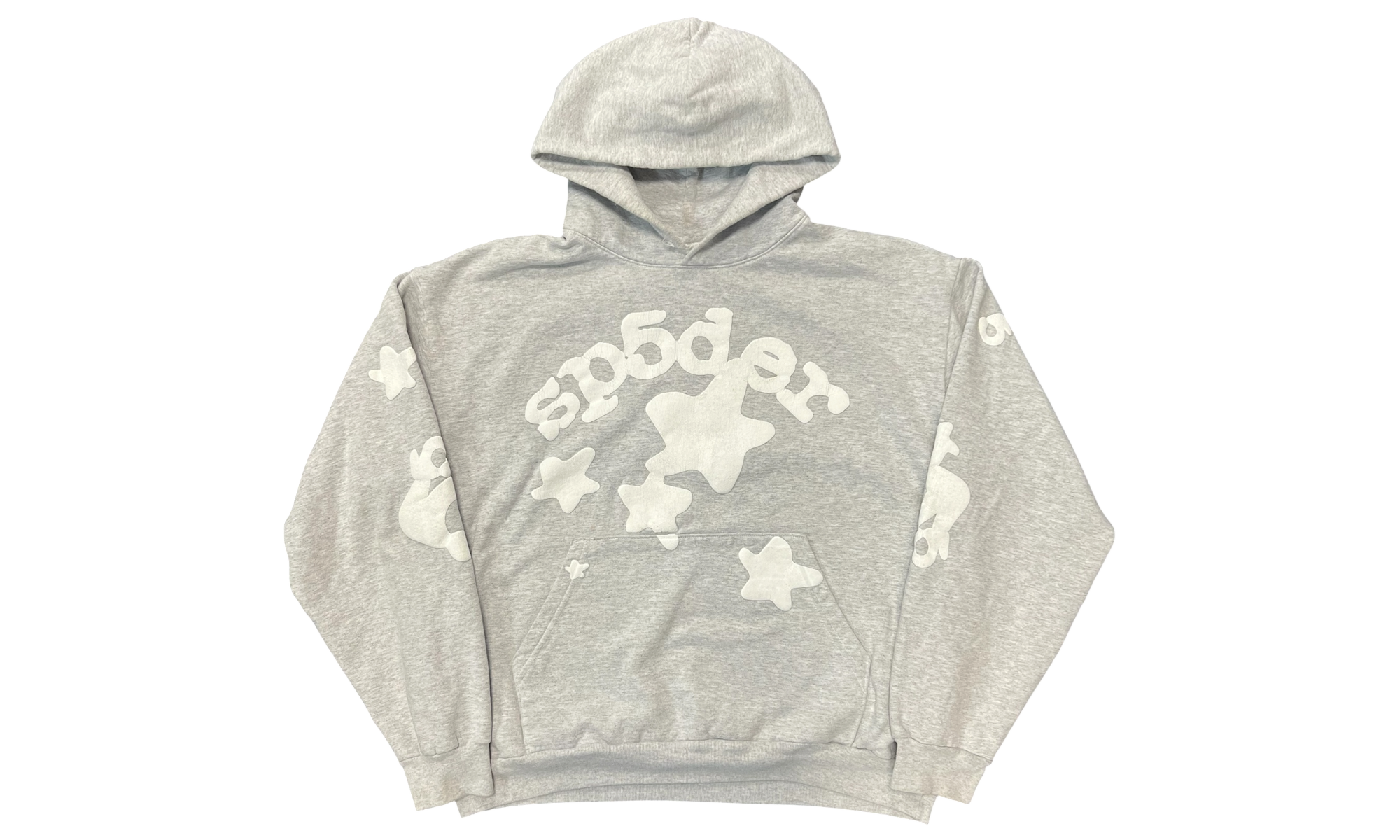 Sp5der Beluga Heather Grey Hoodie (PreOwned)