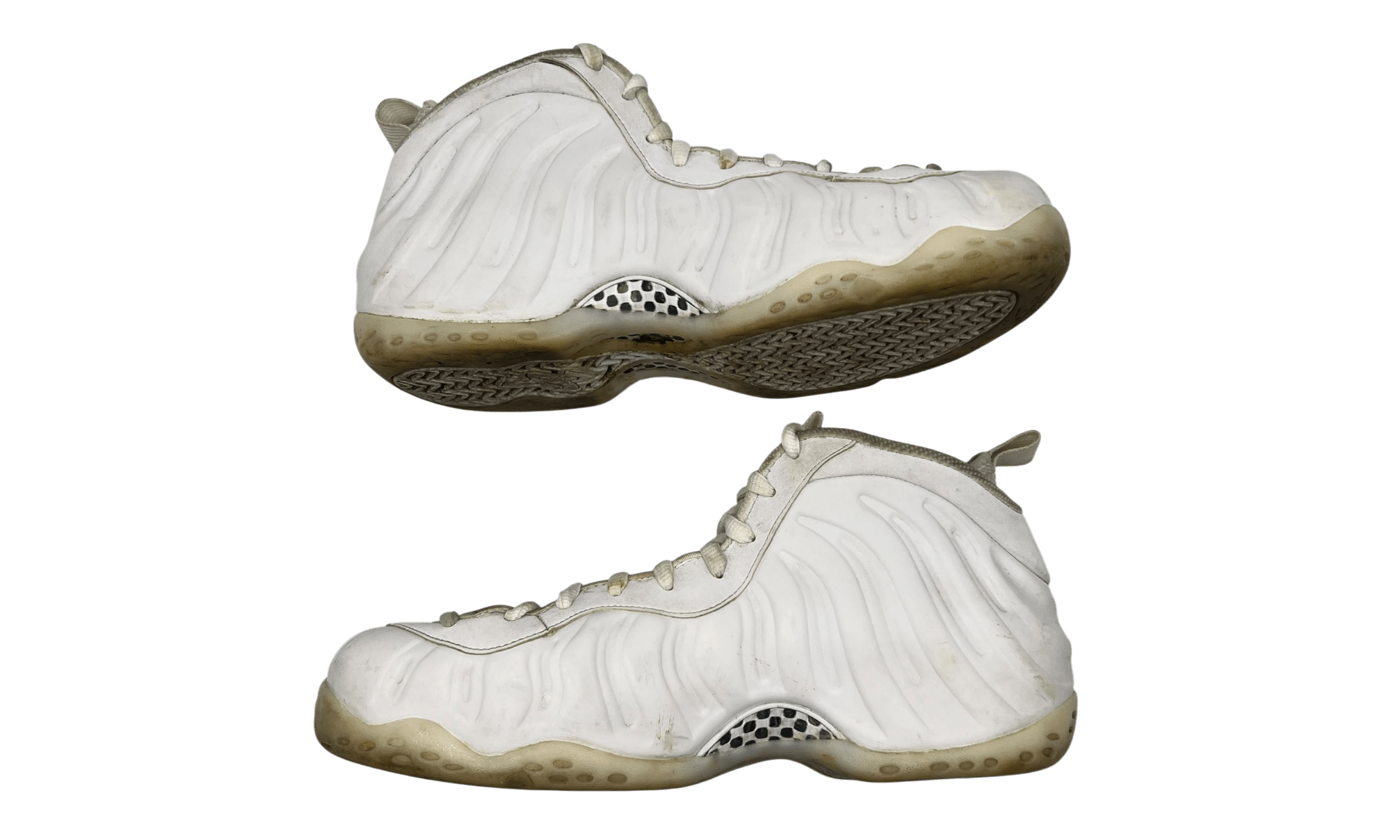 Nike Air Foamposite One Triple White (PreOwned) (No Box)