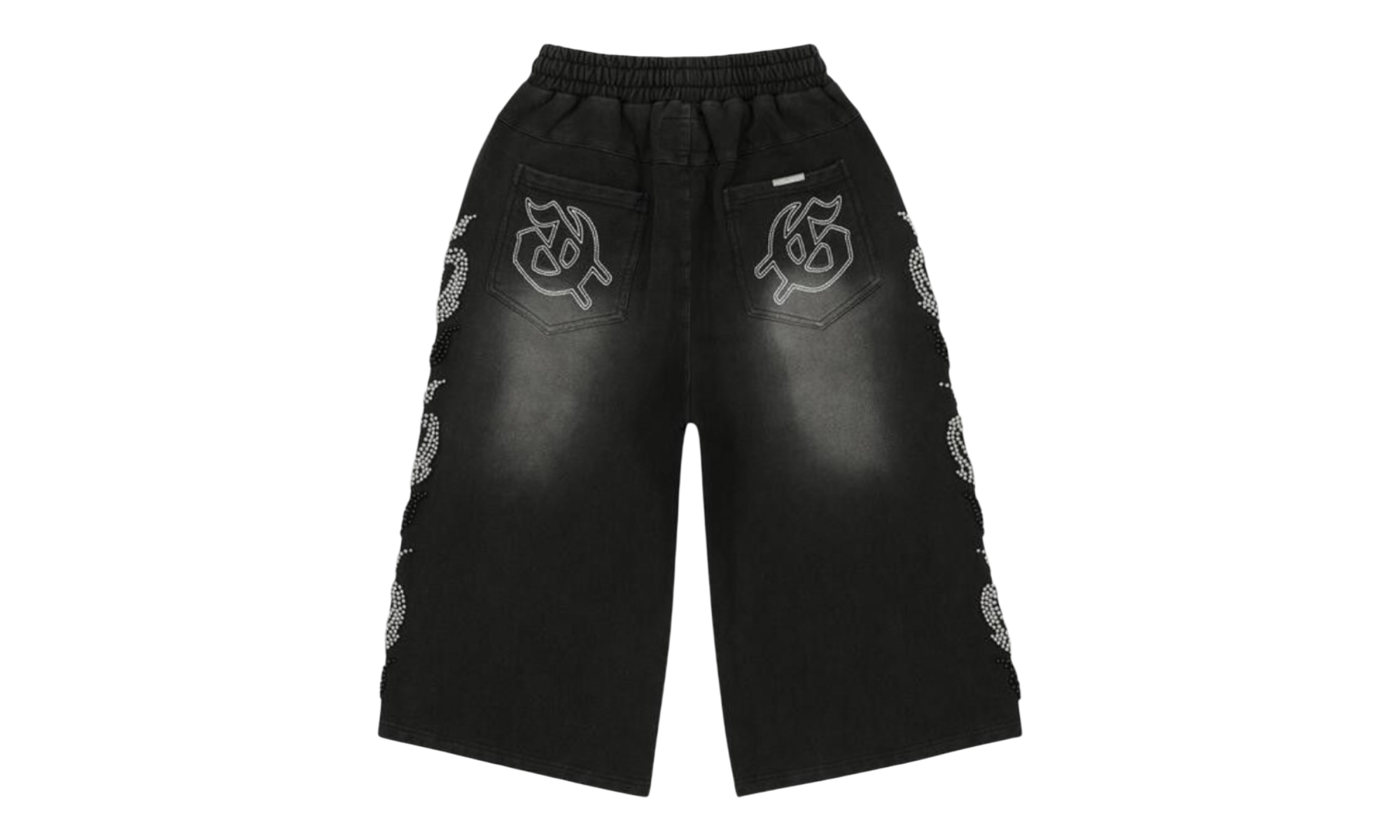 Godspeed Nior Studded 3QTR Black Shorts