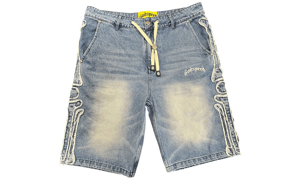 Godspeed Femur Frayed Denim Blue Shorts (PreOwned)