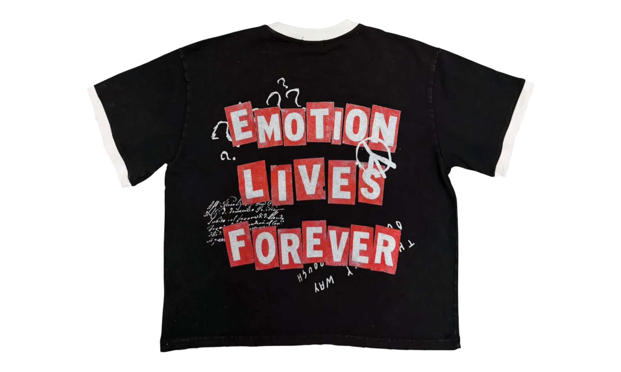 Mixed Emotions Black Static T-Shirt