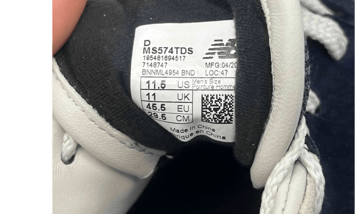 New Balance 574 TDS Pigment Navy (PreOwned)