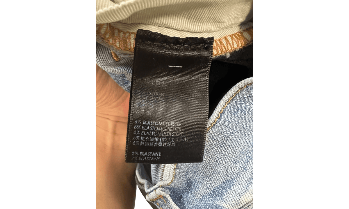Amiri Staggered Logo Indigo Wash Jeans (PreOwned)