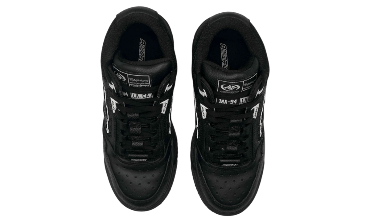 Amiri Log Detail Low-Top Black Sneakers (PreOwned)