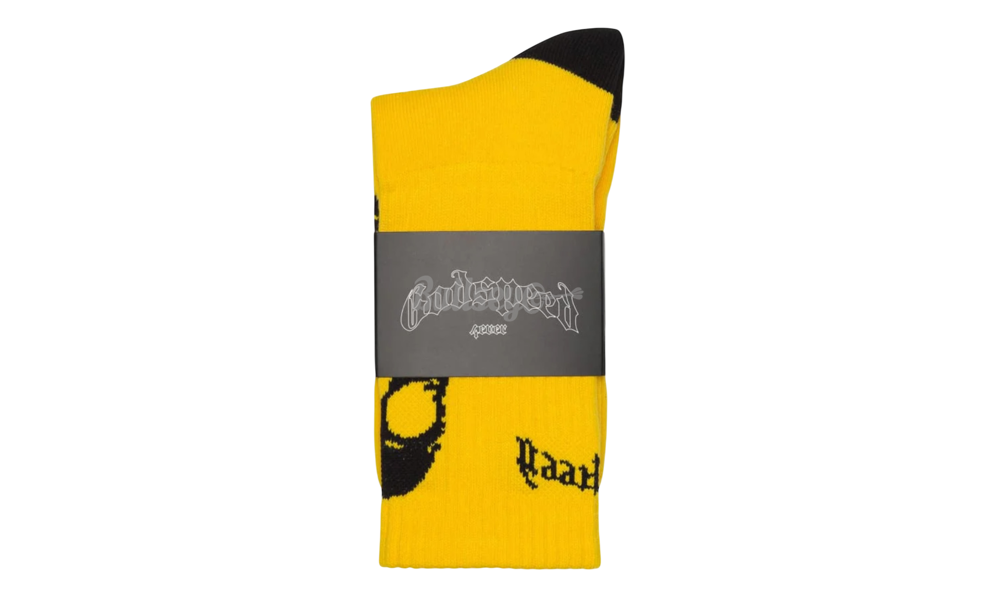 Godspeed Skull & Roses Yellow Socks