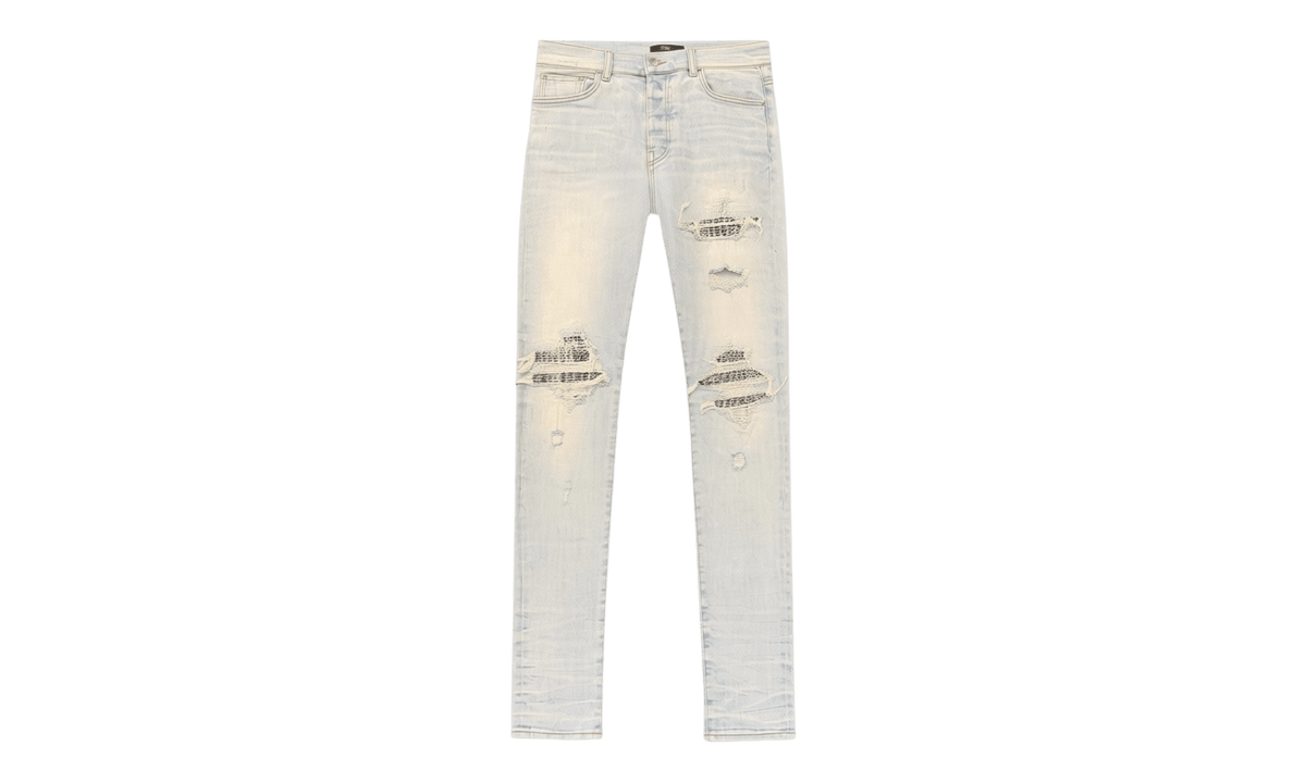 Amiri MX1 Blue Jeans Zebra Patch (Preowned)