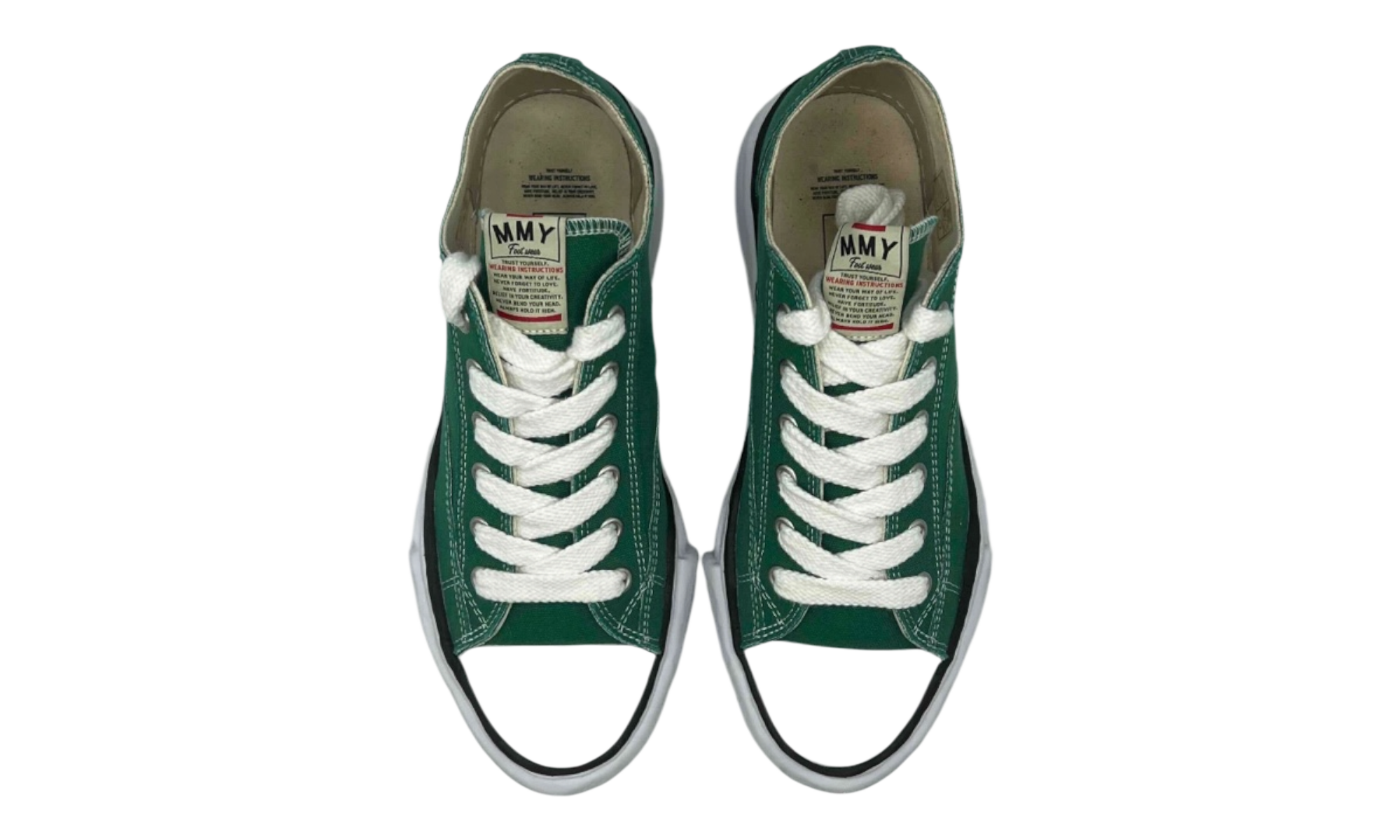 Maison Mihara Yasuhiro Peterson 23 Green Lowtop Sneakers (Preowned)