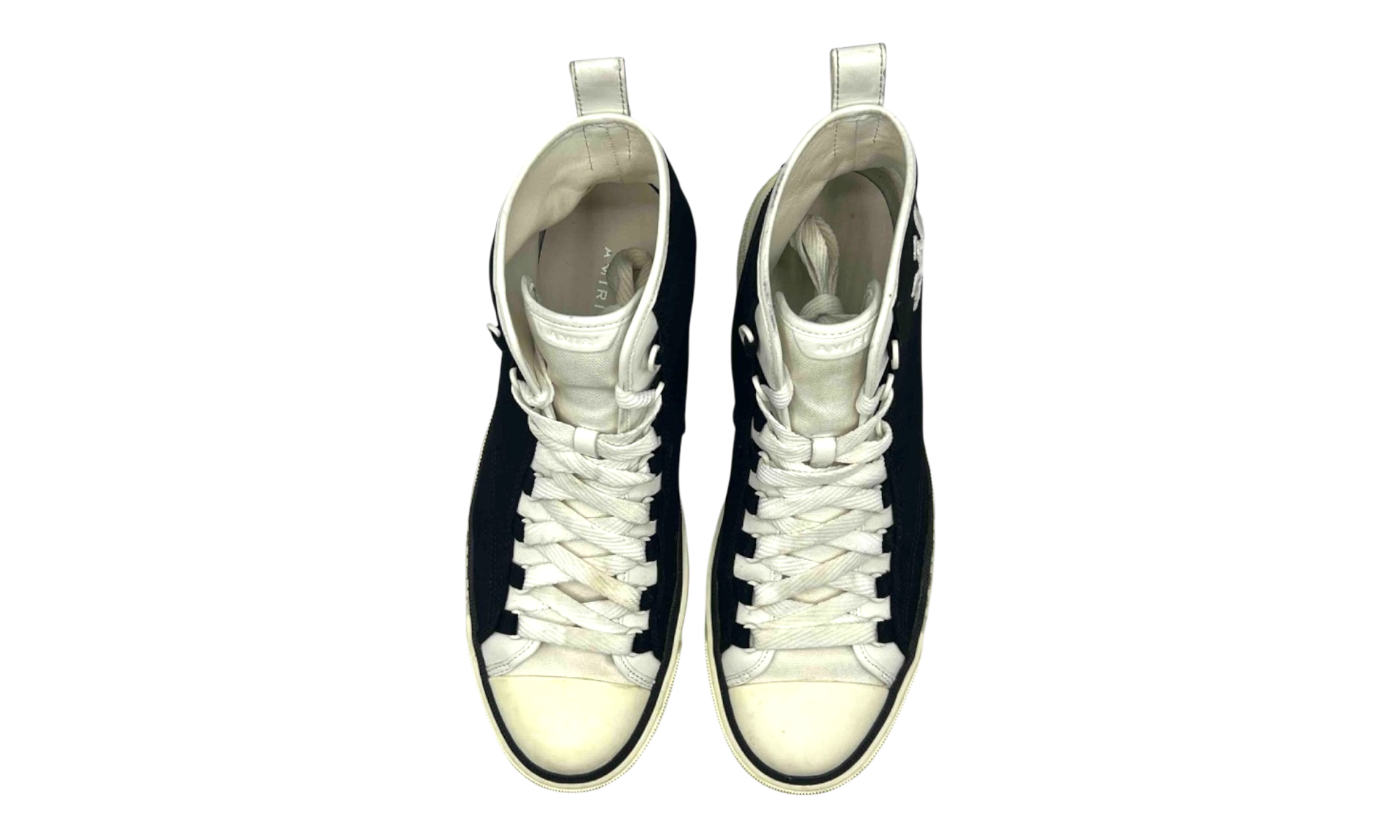AMIRI M.A. Logo Court High Black White (PreOwned) (No Box)